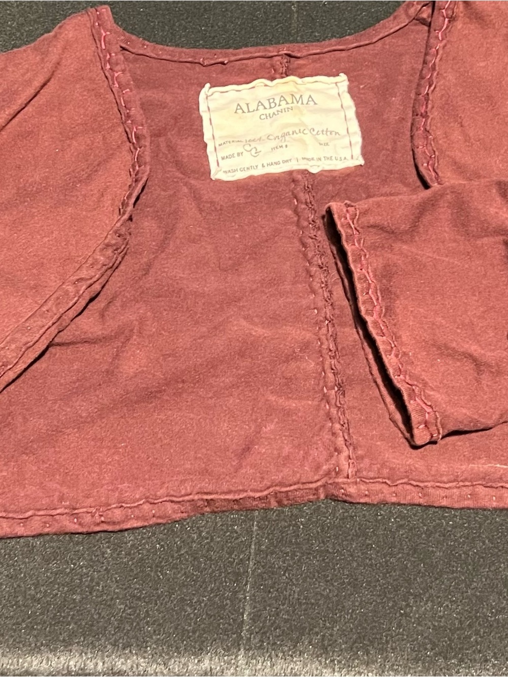 Alabama Chanin Women's Cotton Cropped Jacket in Dusty Rose